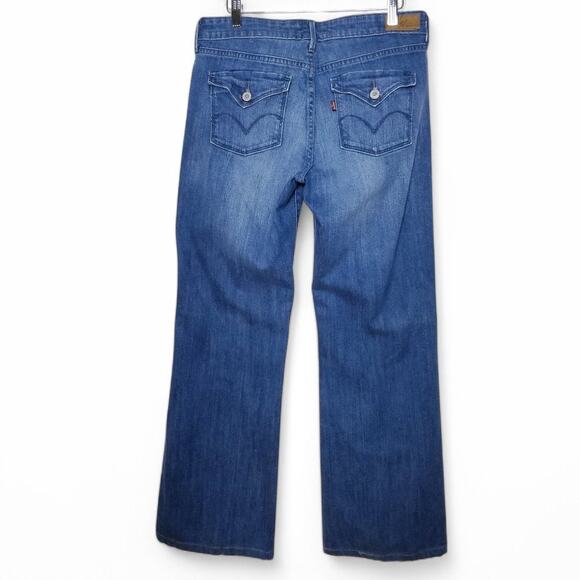 LEVI'S Jeans Slight Curve Classic Boot Cut Patch Pocket 2011 - Size 10M /30 - Picture 3 of 8